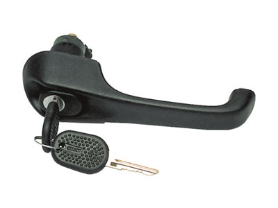 Maçaneta Ext Uno/Fiorino 95/03 4P DD (C/Chave - Preta)