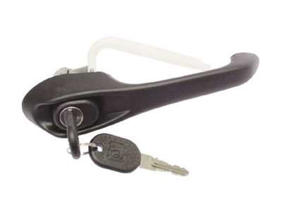 Maçaneta Ext Tipo /96 DD (C/Chave - Preta)