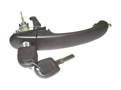 Maçaneta Ext Gol Ger III/IV 2P LE Elétrica (C/Chave - Preta)