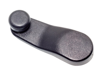 Manivela vidro tempra preta plastica