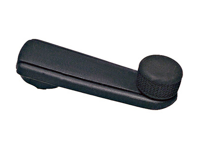 Manivela Vidro Logus/Pointer Preta (Plástico)