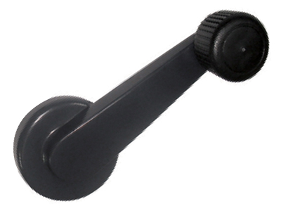 Manivela Vidro S-10 00/ Preta (Metal)