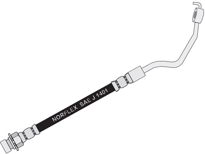 Flex Freio D F-4000 85/95 Esquerdo (596mm)