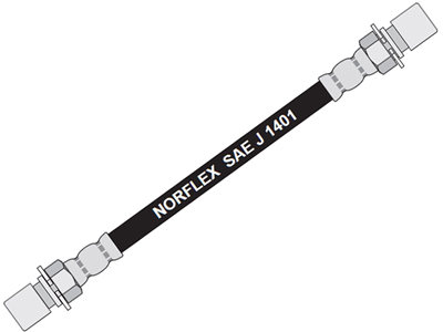 Flex freio t opala caravan 80 e a c d 20 85 92 410mm