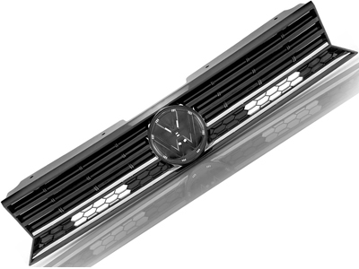 Grade gol 18 saveiro 17 black piano friso cromado