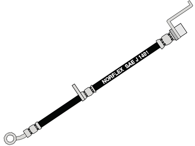 Flex freio d fit 08 e city 09 esquerdo 540mm