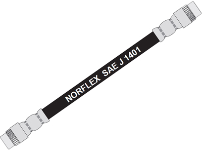 Flex freio t peugeot 206 esquerdo 263mm