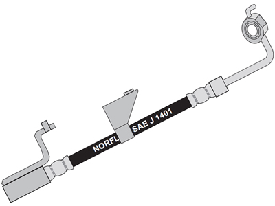 Flex Freio D Escort 97/ Esquerdo (400mm)
