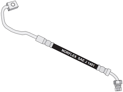 Flex freio d f 4000 mwm esquerdo 660mm