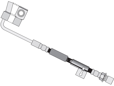 Flex Freio D A/C/D-20 93/96 Direito (688mm)