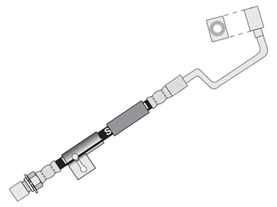 Flex freio d silverado grand blazer 96 98 esquerdo 700mm