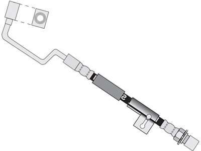 Flex Freio D Silverado/Grand Blazer 99/01 Direito (740mm)