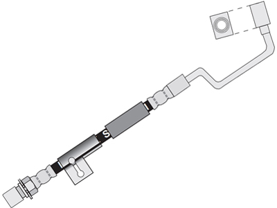 Flex Freio D Silverado/Grand Blazer 99/01 Esquerdo (740mm)