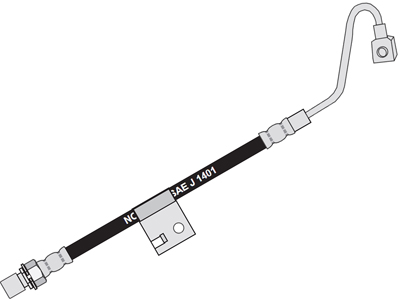 Flex freio d s 10 blazer 4x4 97 esquerdo 590mm