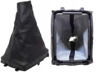 Coifa Alavanca Peugeot 206/207/SW (Napa Preta C/Base)