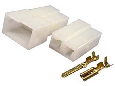 Kit Conector 2 Vias (Macho/Fêmea/Terminais - Fio 2.88mm)