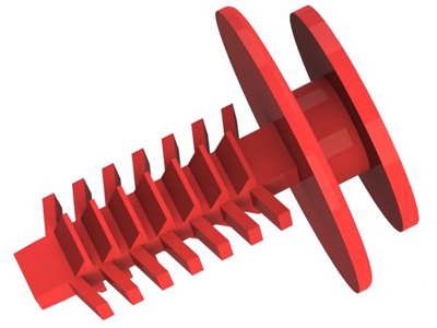 Grampo Revestimento Porta Palio/Idea/Uno/Ducato (Vermelho)