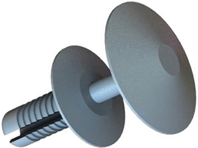 Grampo Revestimento Teto Del Rey/Pampa/Caminhão/Escort Cinza