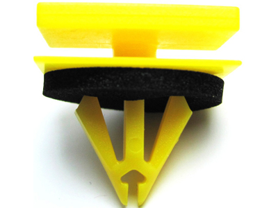 Grampo friso porta linha gm amarelo c anel borracha