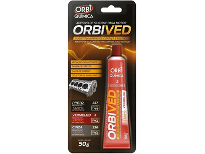 Silicone Alta Temperatura Acético Vermelho (50 Gramas)