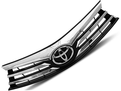 Grade corolla 15 17 preta moldura cromada