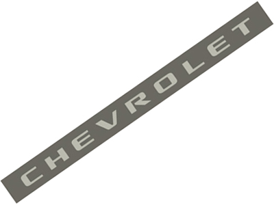 Adesivo chevrolet s 10 tampa traseira grafite prata