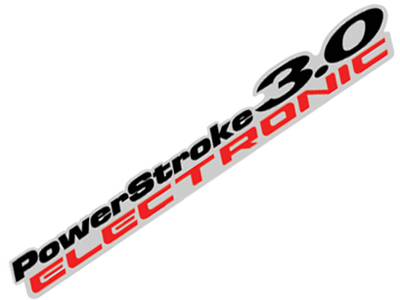Adesivo PowerStroke 3.0 Eletronic Ranger (Fundo Prata)