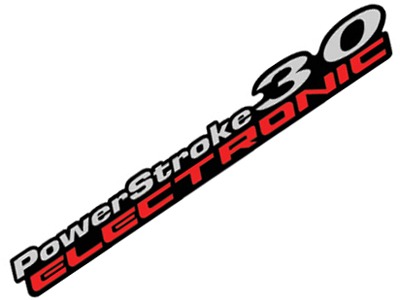 Adesivo PowerStroke 3.0 Eletronic Ranger (Fundo Preto)