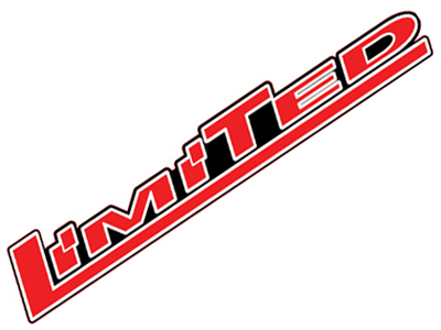 Adesivo Limited Ranger (Vermelho/Cromado)