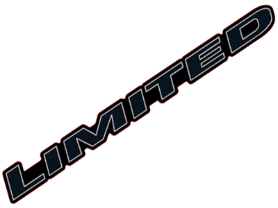 Adesivo Limited Ranger (Preto/Cinza)