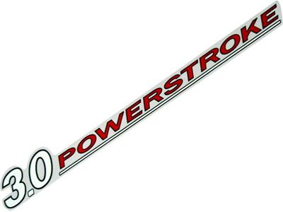 Adesivo 3.0 PowerStroke Ranger (Vermelho/Prata)