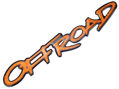 Emblema resinado offroad chevrolet