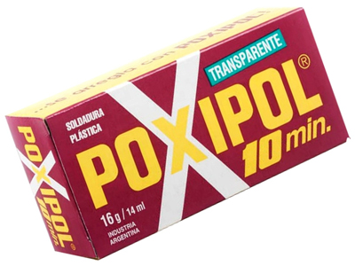 Cola Adesiva Poxipol Transparente (2x8 Gramas ou 2x7 Ml)