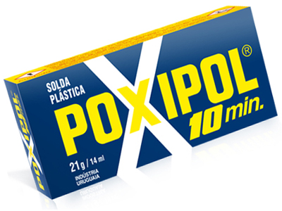 Cola Adesiva Poxipol Cinza (2x8 Gramas ou 2x7 Ml)