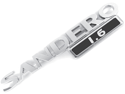 Emblema Sandero 1.6 09/12