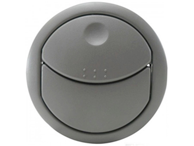 Difusor ar painel uno 10 14 cinza central