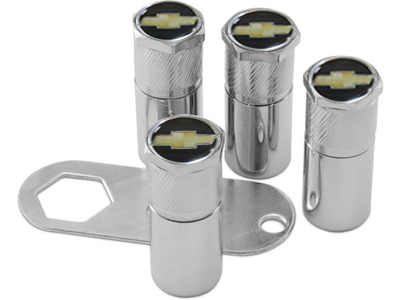 Tampa Válvula Ventil Pneu GM Dourado (C/Trava)