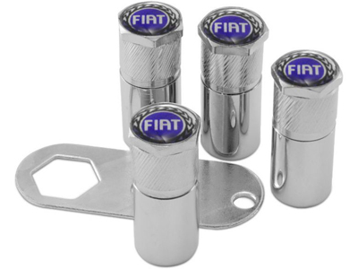 Tampa Válvula Ventil Pneu Fiat Azul (C/Trava)