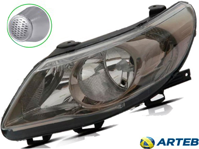 Farol gol 08 12 le mascara cinza foco duplo