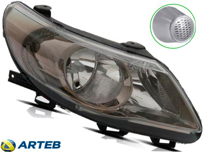 Farol gol 08 12 ld mascara cinza foco duplo