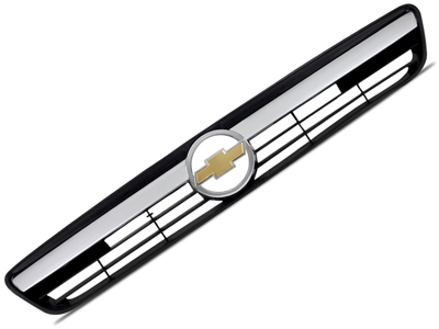 Grade corsa 08 e montana 10 preta friso cromado