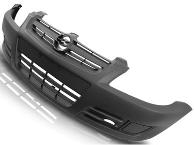 Parachoque Dianteiro Celta/Prisma 07/12 (Cinza Texturizado)