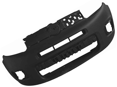 Parachoque dianteiro uno 15 preto liso