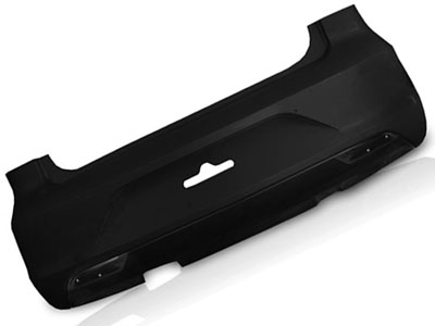 Parachoque traseiro fox 15 preto