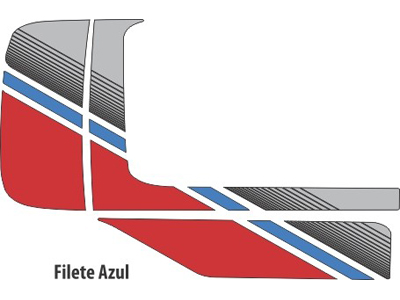 Faixa Cargo 91 Filete Azul (Jogo)