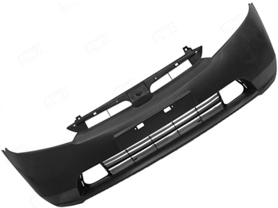 Parachoque dianteiro civic 07 08 preto c ressalto placa