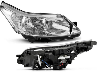 Farol C4 06/12 LD (Máscara Cromada - Sem Projetor)