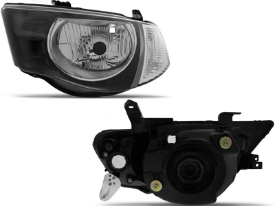 Farol l200 triton 08 16 le mascara negra pisca cristal