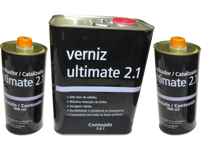 Kit verniz ultimate 2 1 catalisador galao verniz