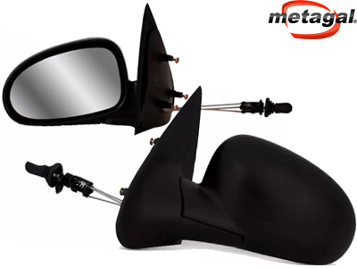 Retrovisor ext gol saveiro 95 99 4p le c c preto